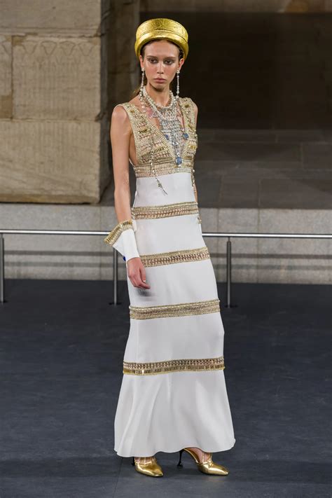 chanel egyptian dress.